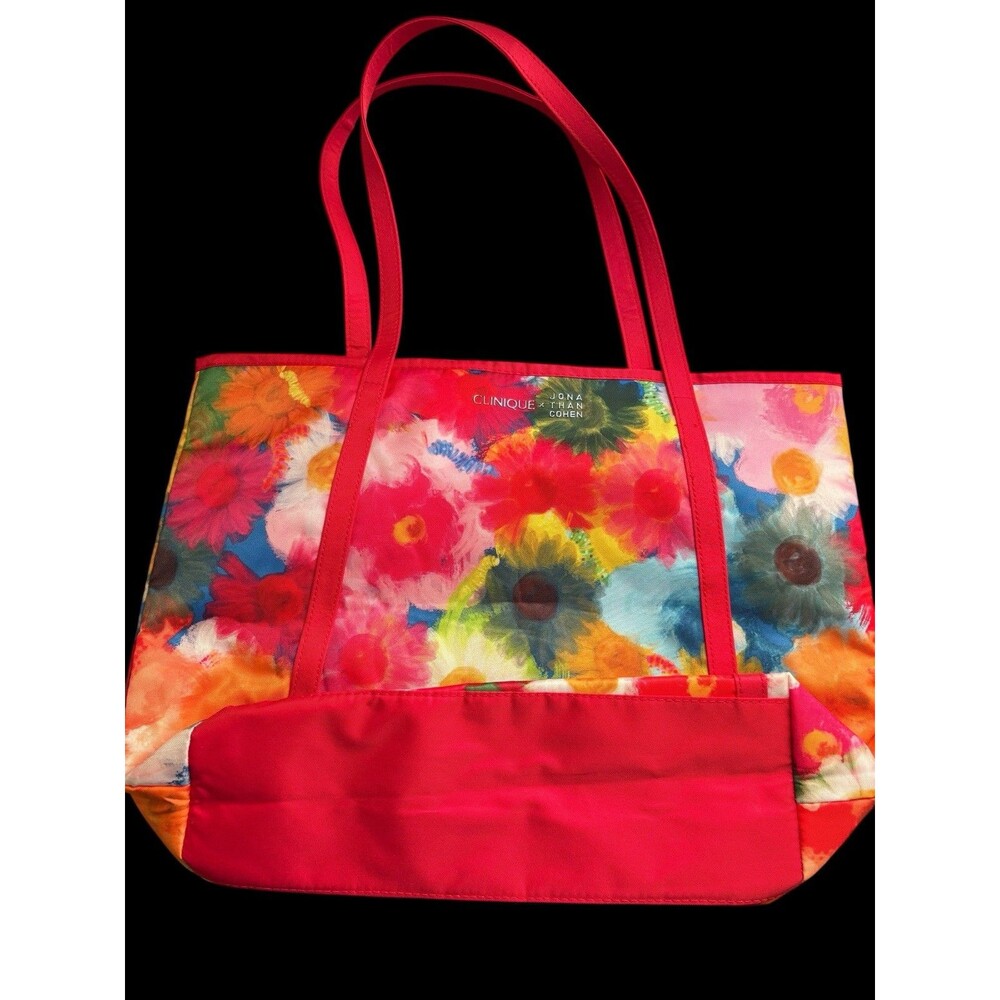 Clinique x Jonathan Cohen Flower Shopping Shoulder Travel Tote Large Bag - Picture 7 of 7